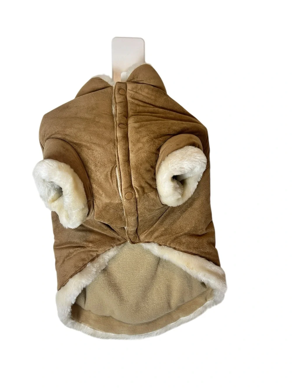 AKC Outdoor Series Faux Suede Dog Jacket XL NWT Shearling Lined